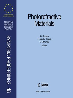 cover image of Photorefractive Materials